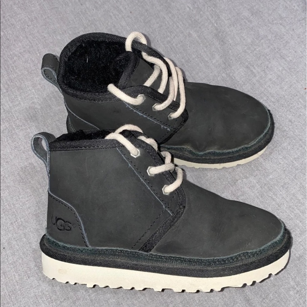 Youth UGG Neumel Black Water Resistant Boots